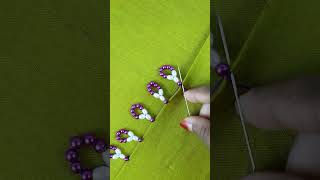 Neckline embroidery tutorial #fblifestyel #fypシ #stitch #trending #viralpost