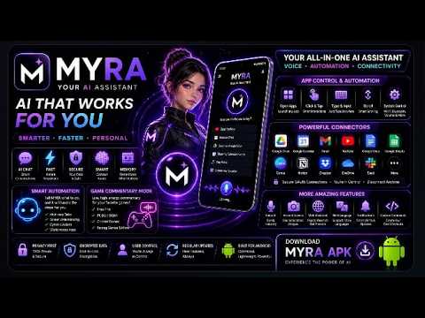 MY MYRA AI - Your All-in-One Powerful Mobile Agent | Voice Assistant Demo