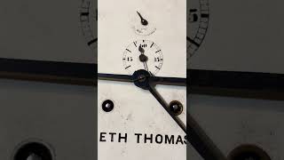 Rare Seth Thomas Chronometer Lever Railroad Gallery Clock from eBay listing 
