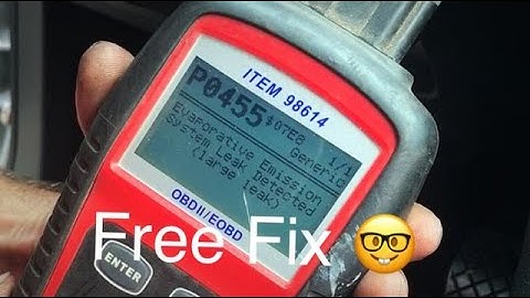 P0455 EVAP Large Leak Detected: Free Fix, VW Golf Check Engine Light On
