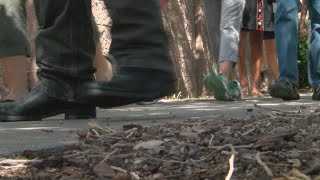 Mayor candidates take a walk with residents and talk about crime