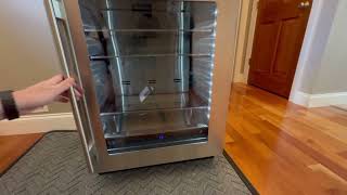 Summit Appliance ASDG2411 24 Wide Built In Beverage Center Frost Free Fridge w Dimmable LED Lights