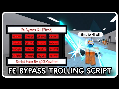 [ FE ] Admin Troll Bypass GUI Script - ROBLOX SCRIPTS - KIll Everyone in Server