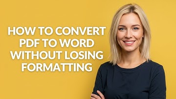 How to Convert Pdf to Word Without Losing Formatting - Julia