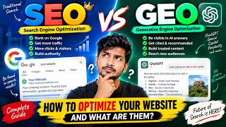 SEO vs GEO Explained 🔥 How to Optimize Your Website for Google & AI Search (ChatGPT)