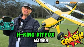 H-King Kitfox 1100mm-1250mm Pnp Rc plane crashes on maiden flight