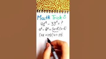 A Great Math Trick  #maths #mathstricks #mathtrick  #algebra #lifehack