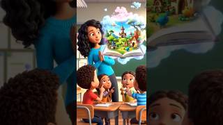 The Magic Reading Day 📚✨ | Cute Classroom Story for Kids | Pixar Style Cartoon #shorts