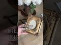 DIY jewelry display frame with rifted materials, tutorial linked in the description ￼