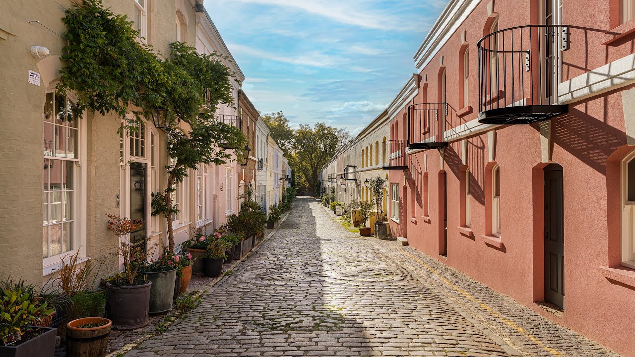 Impeccably designed three-bedroom Mews House on one of Knightsbridge’s Most Beautiful Pastel Streets