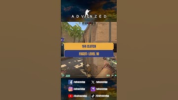 [FACEIT: LEVEL 10] 1v4 clutch🥶 #advanzedcs #cs2 #cs2clips #csgo #csgoclips #gaming #shorts
