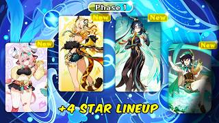 JUST IN! NEW AND UPDATED 5.5 BANNER ARRANGEMENT PLUS CONFIRMED 4-STAR LINEUP - Genshin impact