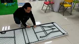 Aicathlon 8FT Rectangle Plastic Folding Table AC Z240