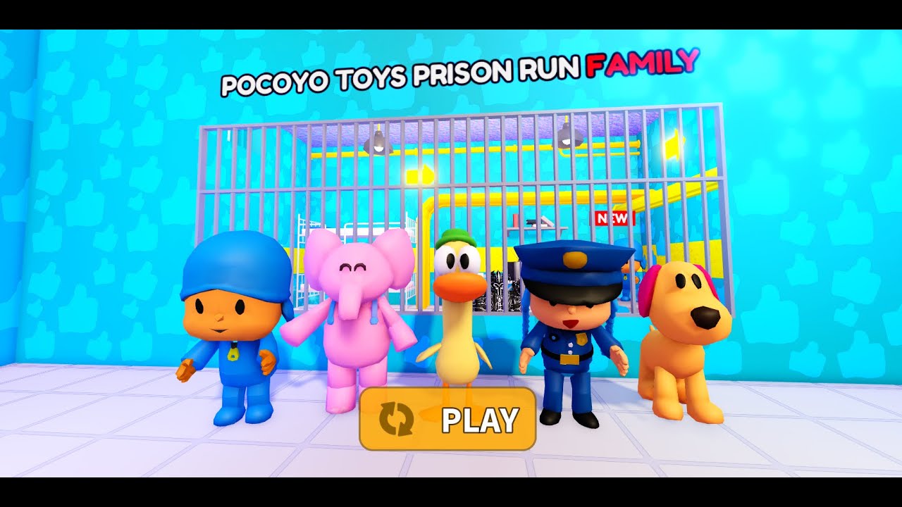 POCOYO TOYS PRISON RUN! Obby roblox! Gameplay Walkthrough