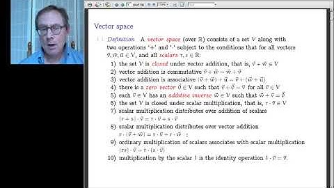 Two.I.1 Vector Spaces, Part One