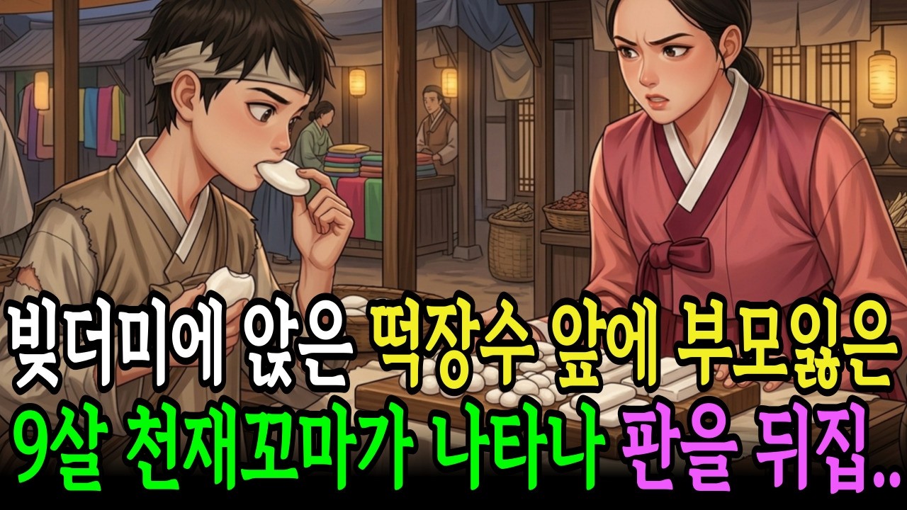 빚더미에 앉은 떡장수 앞에 나타난, 부모 잃고 떠도는 아홉 살 천재! 이 아이의 혀가 모든 것을 바꿨습니다 |야담| 민담| 전설| 설화| 옛날이야기| 오디오북| 수면동화 |사연|