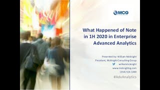 ADV Webinar: What Happened of Note in 1H 2020 in Enterprise Advanced Analytics