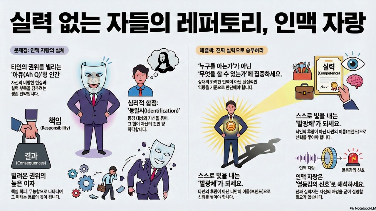 [팟캐스트] 인맥 자랑 뒤에 숨은 심리: 당신이 직장 내 '아큐' 같은 동료를 경계해야 하는 이유