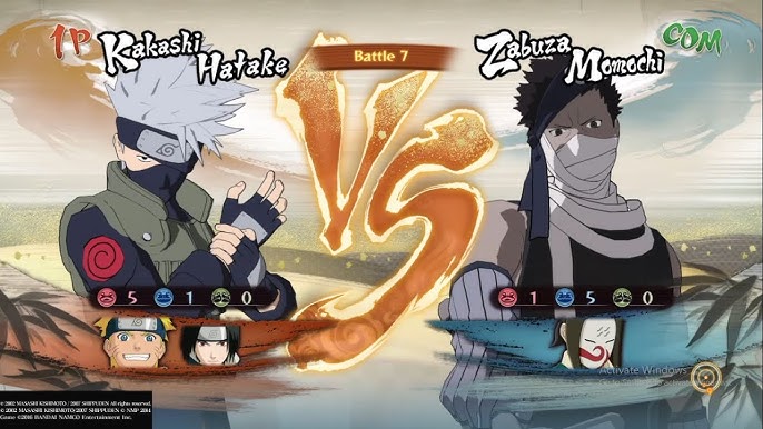 HAKU E ZABUZA VS TIME DA ALDEIA DO SOM - BATALHA - PS2 - Naruto Shippuden  Ultimate Ninja 5 1440p 