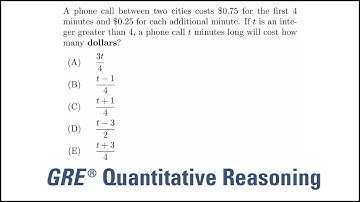 Algebraic translation: GRE quantitative reasoning practice question#100
