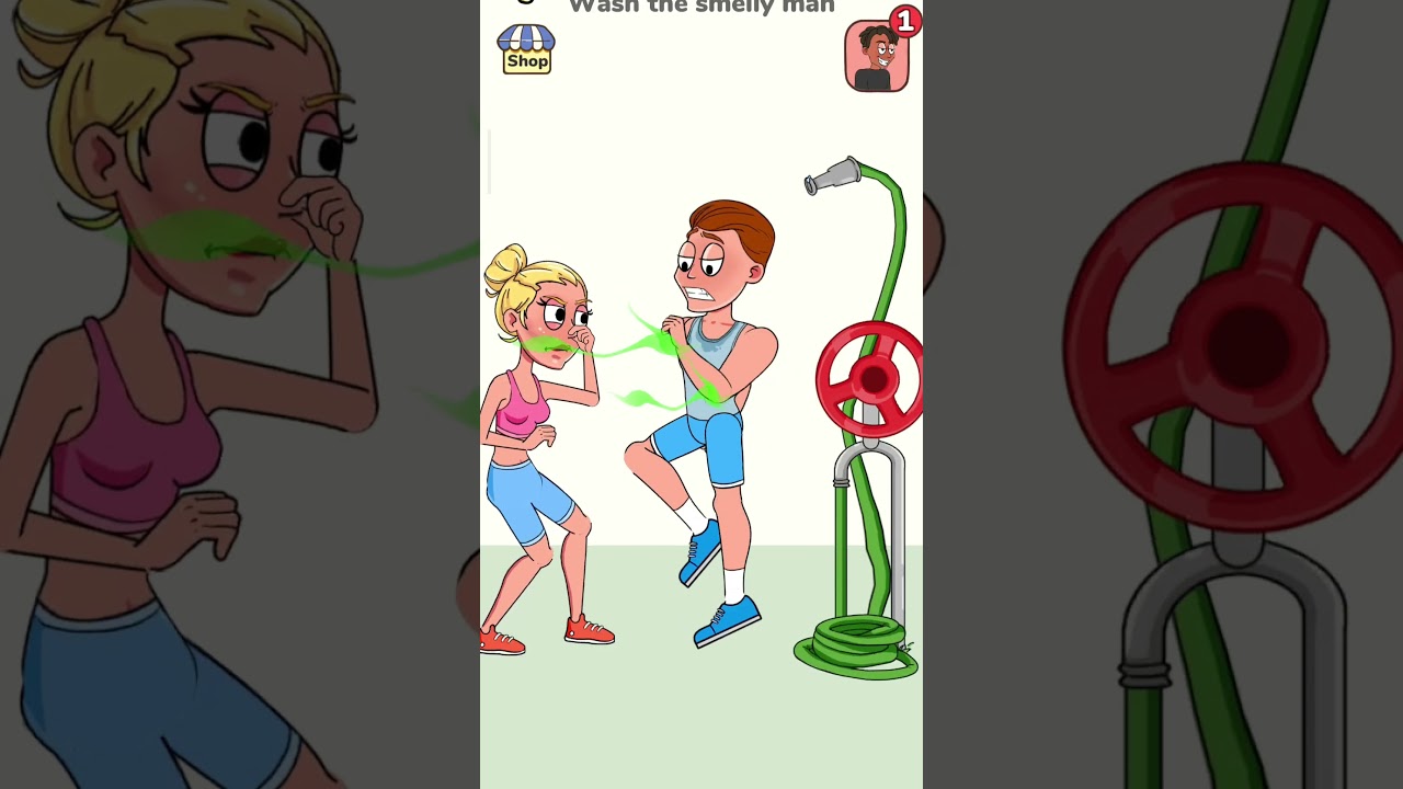 Wash the smelly man 