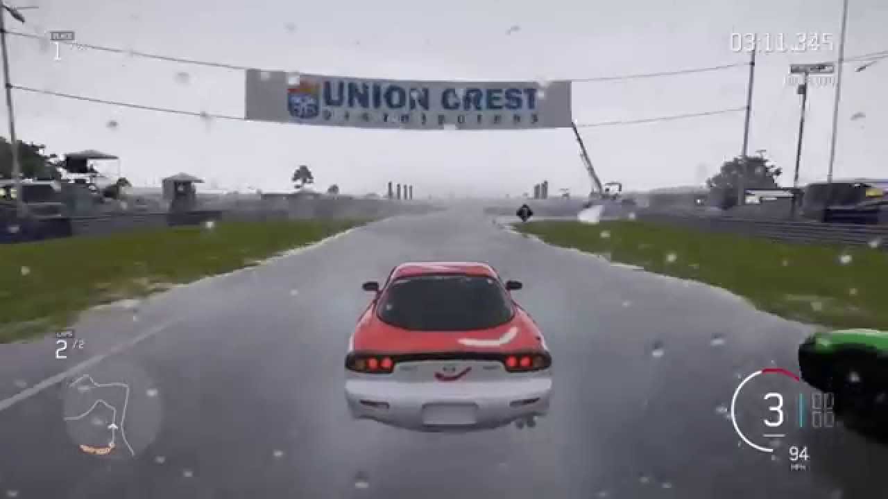 Forza Motorsport 6 Demo Pt 3 | RX 7 Racing at Sebring (Wet Race + Heavy Rain)