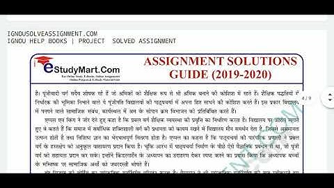 #IGNOU# #Delhi# MSOE-1 Solve Assignment