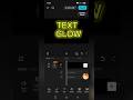 Text Glow effect in capcut #capcutglow #capcuttutorial