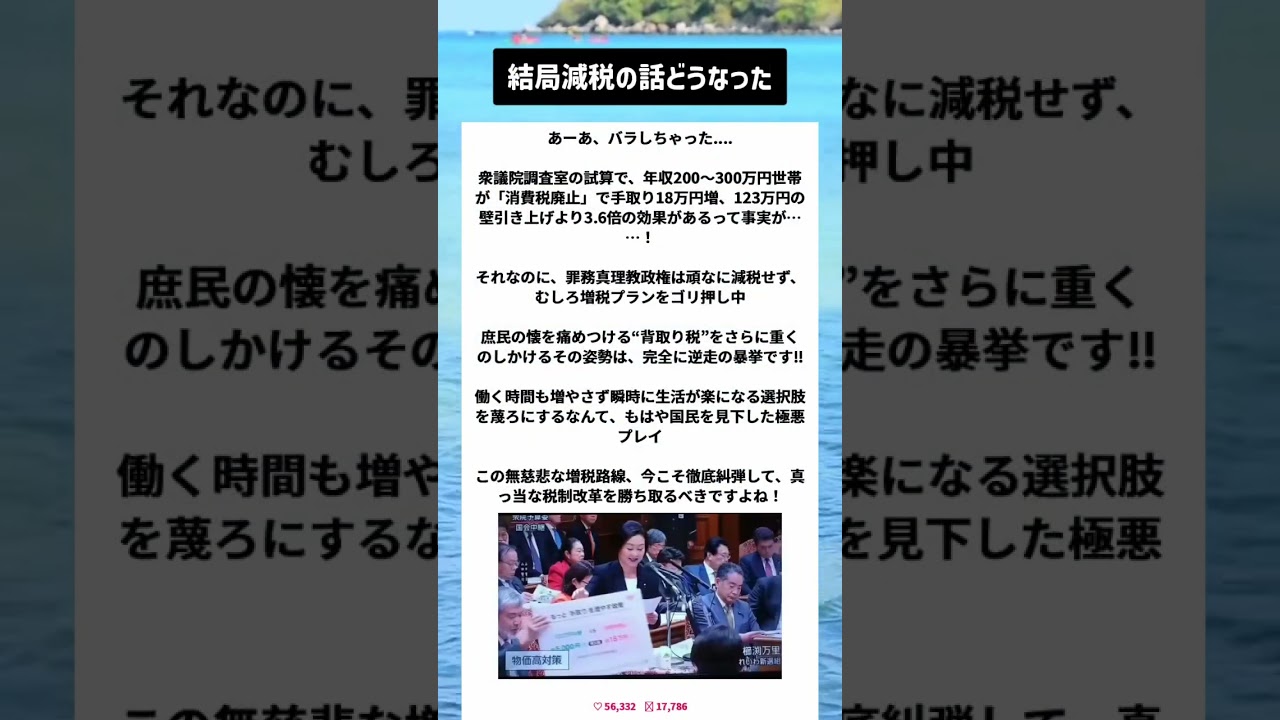 #ニュース #政治 #高市早苗 #自民党 #税金 #移民
