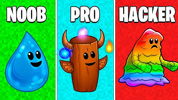 ELEMENTO NOOB vs PRO vs HACKER no ELEMENTAL MERGE