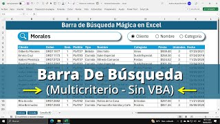 Trucos Ocultos de Excel: Cómo Hacer una Barra de Búsqueda Multicriterio (Sin VBA)