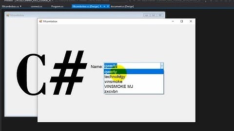 How To Fill And Search Data Into ComboBox Using C# With MySQL Database(Tagalog Explained)