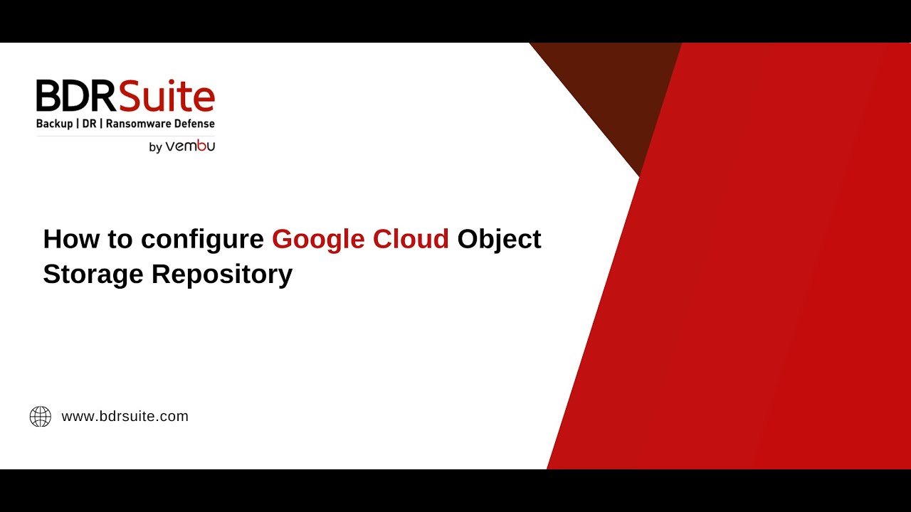 How to configure Google Cloud Object Storage Repository - YouTube