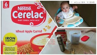 Cerelac for 6 months plus baby | Nestle cerelac wheat apple carrot