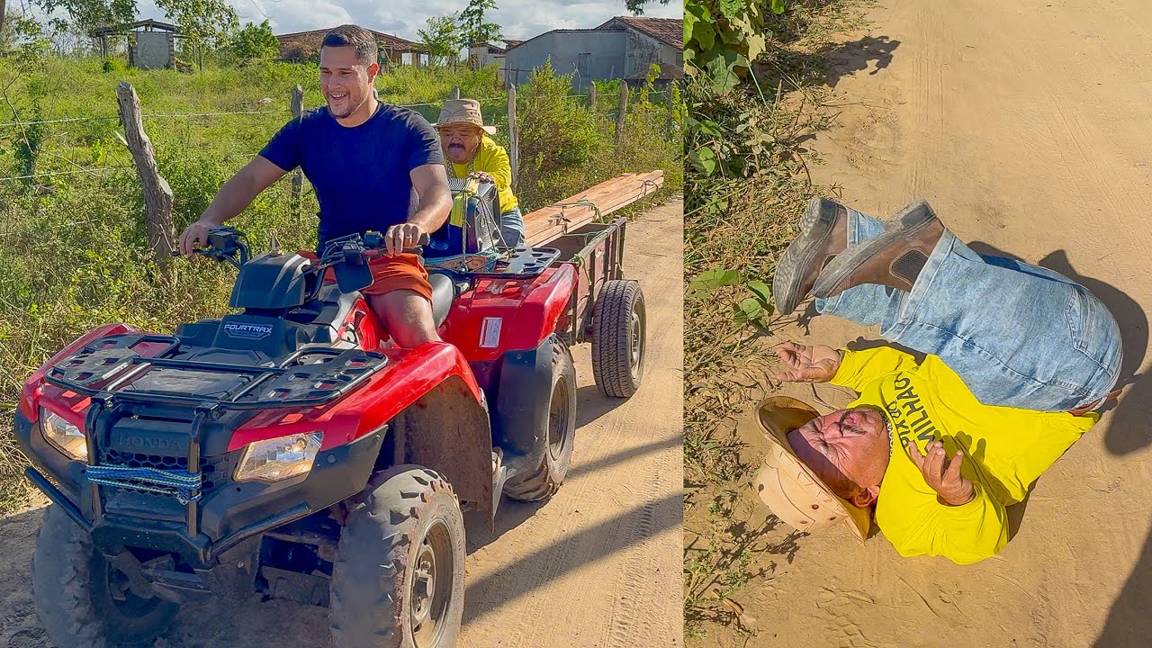 LEÔNCIO ACELEROU DEMAIS E PILILIU SAIU VOANDO DO QUADRICICLO 🤣 | PILILIU DA RESENHA