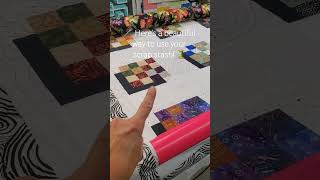 🪡 Scrap-happy floating blocks🧵 #quilt #quilts #quilted #quilting #longarm #longarmquilting #quilter