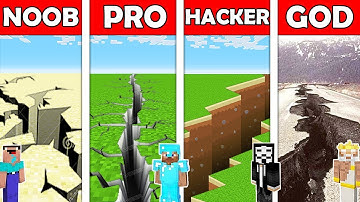 Minecraft NOOB vs PRO vs HACKER vs GOD : EARTHQUAKE in Minecraft! AVM Shorts Animation