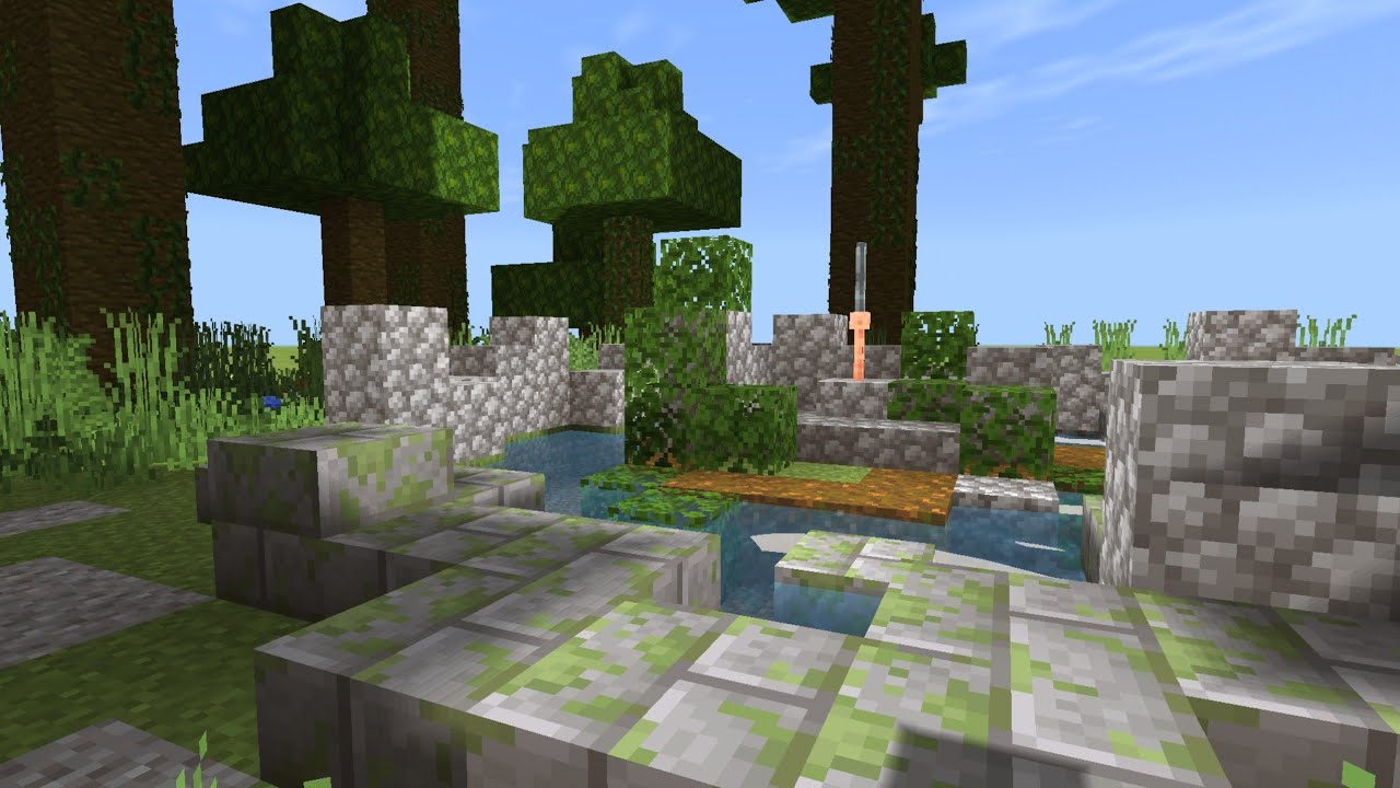 How to make a sword on a pedestal/Stone - Minecraft (every version ...