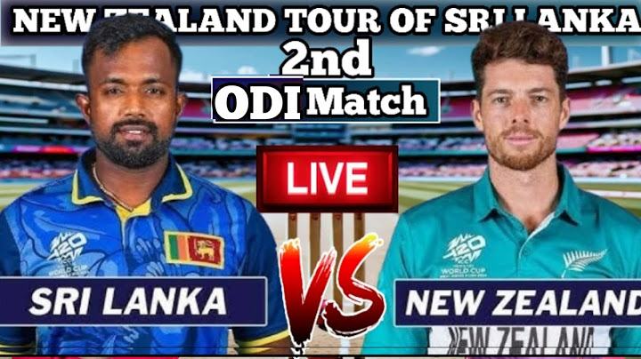 🔴LIVE: Sri Lanka vs New Zealand 2nd ODI | SL vs NZ Live Match & Commentary
