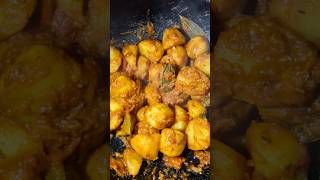 Authentic Bengali Alur Dom 🍲✨ | Spicy &amp; Flavorful Potato Curry #food #shorts #shortsfeed #bengali