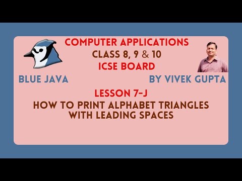 Alphabet Triangles With Leading Spaces