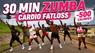 30 MIN ZUMBA CARDIO FAT LOSS | Burn up to 500 Calories!