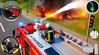 FireFighter Rescue Simulator 3D - Us Emergency 911 Fire Truck Driving - Android Gameplay  screenshot 1