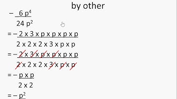 Maths - How to divide an algebraic expression by monomial - English