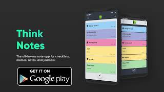 Think Notes Notepad App For Android Trailer screenshot 5
