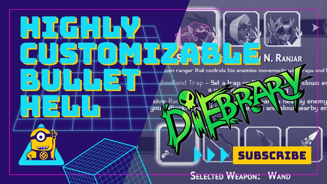Highly Customizable Bullet Hell ! - Diebrary (Demo) - Ranger with a Wand?