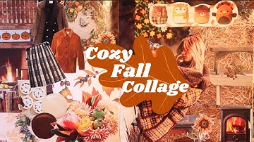 Cozy Autumn Collage in my Art Journal // Fall Gluebook Page