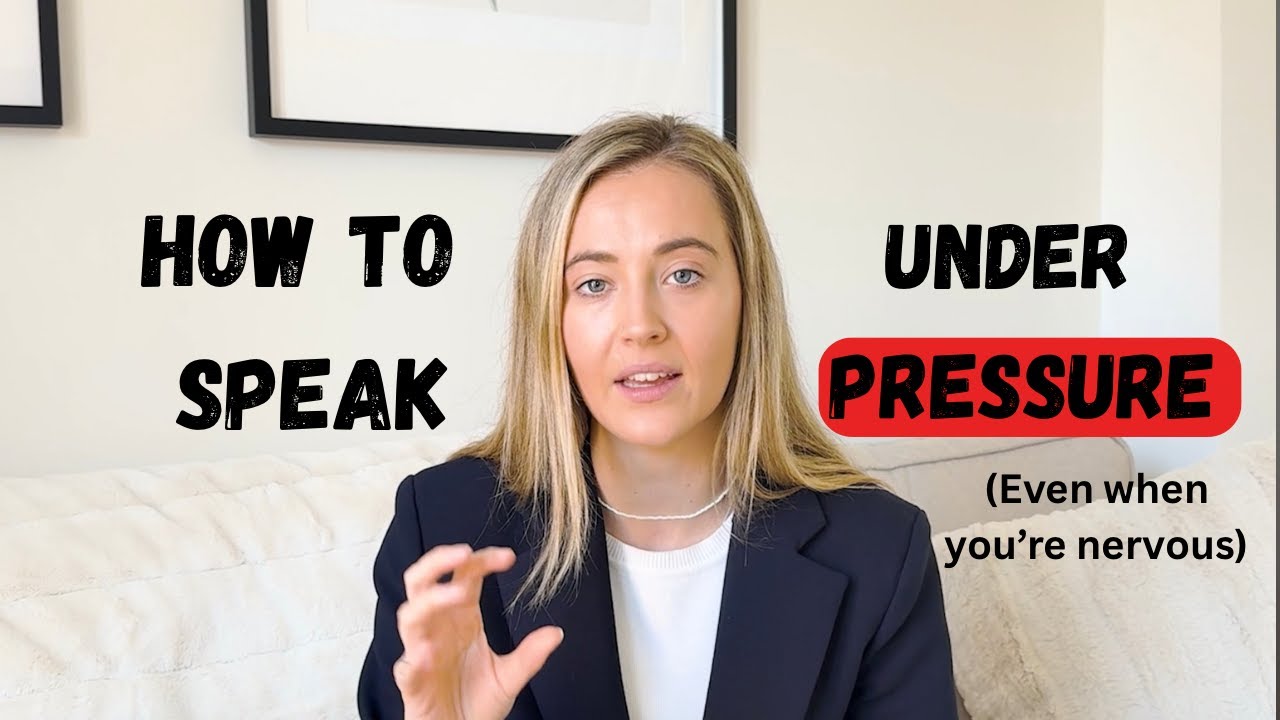 How to Speak Confidently Under Pressure (even when you’re nervous ...