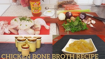 How To Make Rich & Gelatinous Chicken Bone Broth - Bone Broth Recipe
