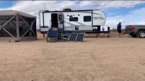 Time lapse of setting up camp